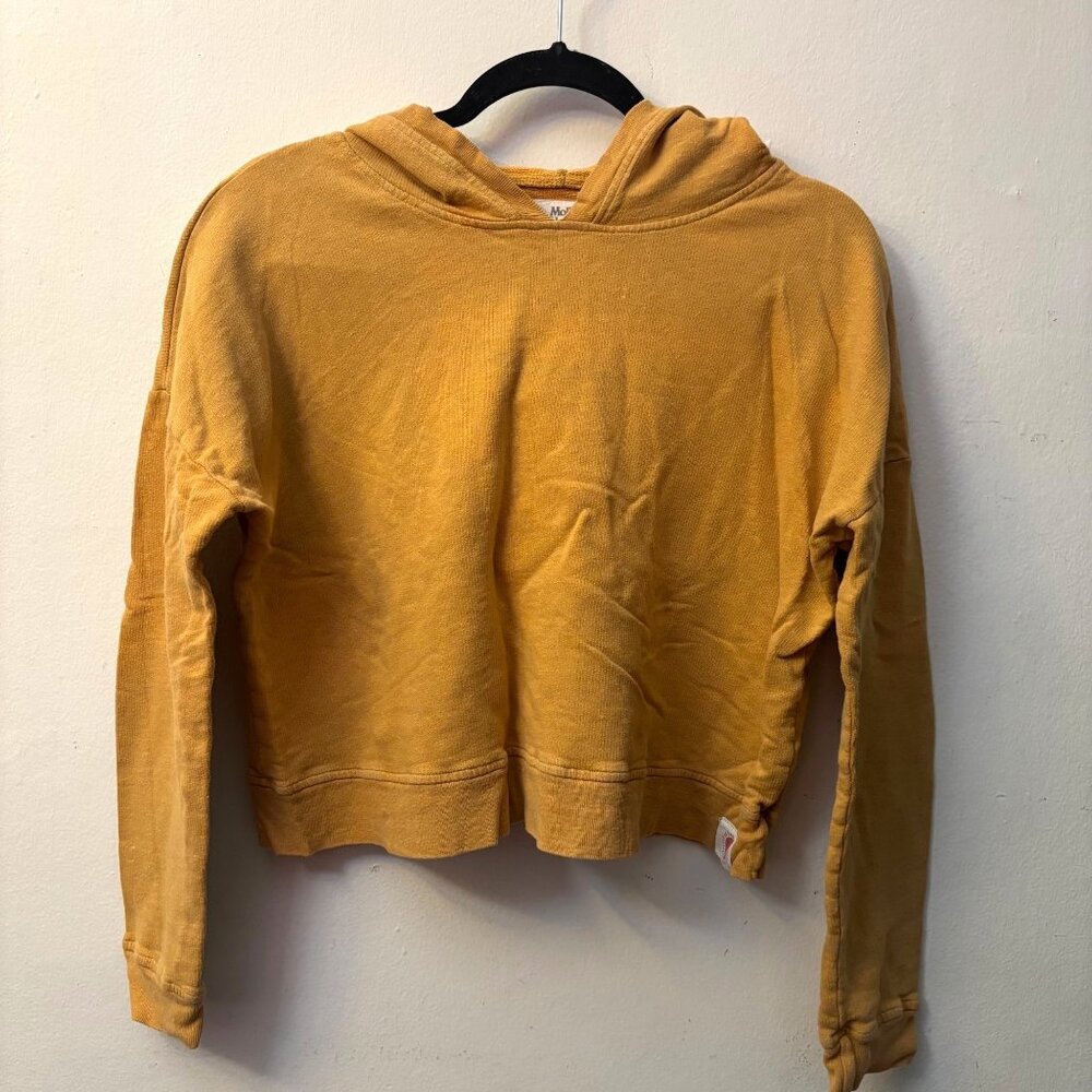 Mollusk Hemp Cropped Hoodie S Hooded Sweatshirt Crop Hemp Cotton Y2K 90s Boho